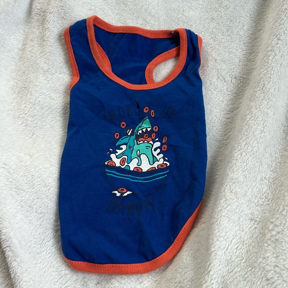 Pet Posse Dog Tank Top, Size Small, Woke Up Hangry